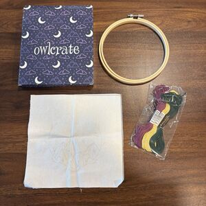 OwlCrate Night Court Embroidery Kit ACOTAR March 2022 A Court Of Thorns & Roses